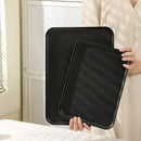 Axyaa Black Melamine Serving Tray | Non-Slip & Durable Tableware for Chinese Restaurant