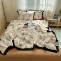 Axyaa Hepburn Lace Cotton Summer Quilt Set