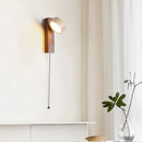 Axyaa Cream Style Rotatable LED Bedside Wall Lamp with Pull Switch for Cozy Bedroom Atmosphere