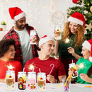 Axyaa Snow Globe Tumbler Cup with Straw - Reusable Double-Layer Water Cup