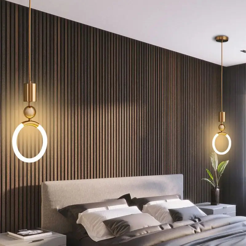 Axyaa Nordic Pendant Light: Postmodern Luxury for Restaurant, Bedroom, and Staircase.