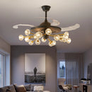 Axyaa Kids Bedroom Ceiling Fan with Remote Control and LED Light