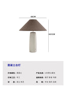 Axyaa Wabi-sabi Marble Table Lamp LED E27 Retro White/Gray Desk Light