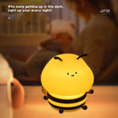 Axyaa Bee Silicone Night Light USB Rechargeable Touch Sensor Kids Lamp Time Function