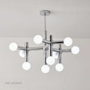 Axyaa Glass Ball Pendant Light for Luxury Living Room, LED Chandelier Fixtures