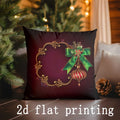 Axyaa Christmas Digital-Print Cushion Cover for Sofa Car Bedroom Pillow