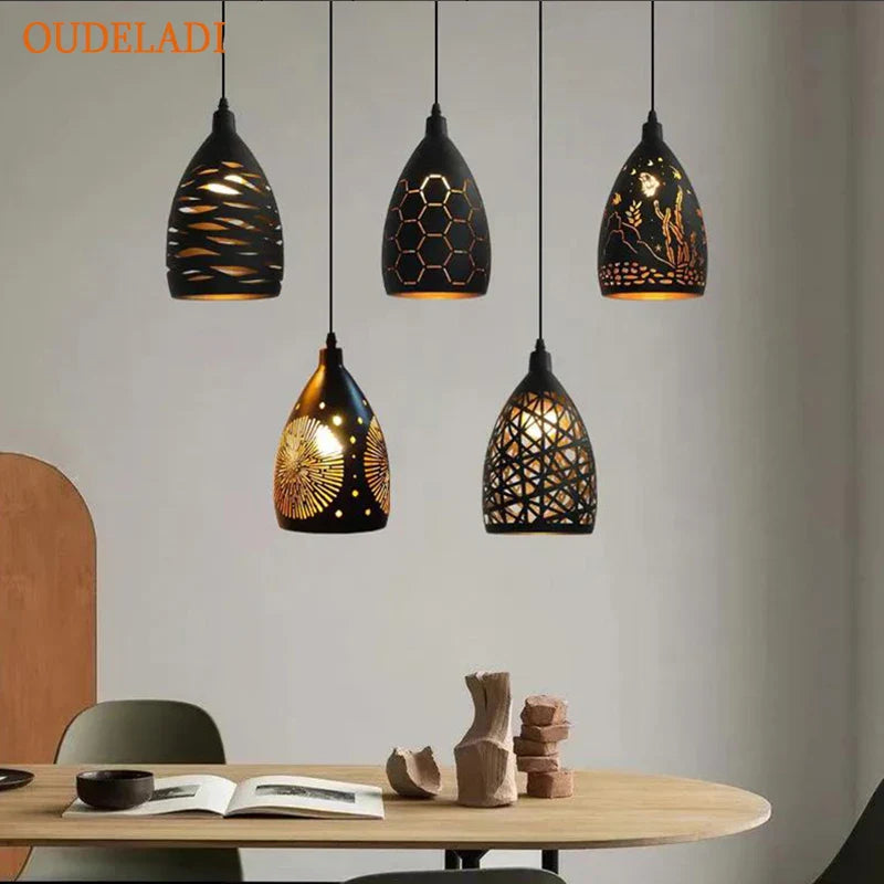 Axya Iron Cage LED Pendant Light for Living Room Restaurant Bar Decor