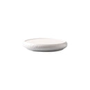 Axyaa Frosted White Texture Drum Flat Plate - Molecular Cooking Tableware