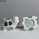 Axyaa Cartoon Turtle Ceramic Vase: Table Decoration, Plant Pot, Room Aesthetic Decor