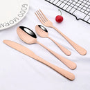 Axyaa Rainbow Gold Stainless Steel Cutlery Set