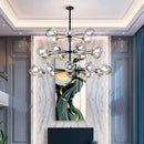 Axyaa Nordic Glass Ball LED Chandelier for Home Decor Lighting