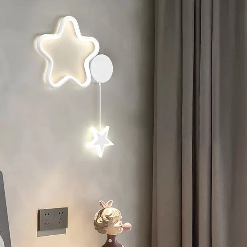 Axya LED Cloud Star Moon Wall Lamp for Room Decor