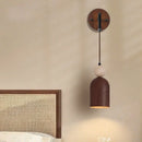 Axyaa Stone Iron LED Wall Lights with Pull Chain Switch for Living Room Decor