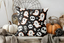 Axyaa Halloween Moonlit Jack-O'-Lanterns Pillow Cover for Sofa, Bedroom, Car