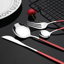 Axyaa 16-Piece Stainless Steel Cutlery Set Dinnerware Flatware Kitchen Tableware