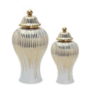Axyaa Ceramic Light Luxury Electroplated General Cans European Style Flower Vase