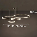 Axyaa Modern Pendant Chandelier for Dining Room Ceiling, LED Indoor Decorative Lighting