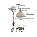 Axyaa Nordic LED Wall Sconce Iron Arm Switch Bedroom Living Room Bathroom Mirror Light