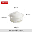 Axyaa Insulated Ceramic Griddle Dish Plate with Cover for Candle Heating
