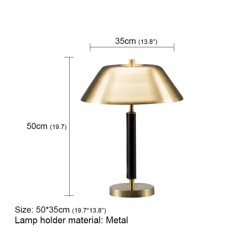 Axyaa Nordic LED Dimming Desk Light Gold Table Lamp for Home Bedroom Decor