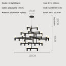 Axyaa Metal Pendant Chandelier: Modern Luxury G9 LED Lighting Fixture