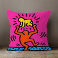 Axyaa Plush Velvet Pillowcase Decorative Cushion Cover in Popular Graffiti Art