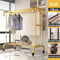 Axyaa Floor-to-Ceiling Clothes Rack: Indoor Drying Hanger & Coat Rack