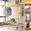 Axyaa Floor-to-Ceiling Clothes Rack: Indoor Drying Hanger & Coat Rack