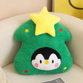Axyaa Christmas Tree Plush Pillow - Soft Sofa Cushion Gift