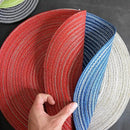 Axyaa Boho Woven Placemats and Coasters Set - Non Slip, Washable, Farmhouse Style
