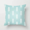 Axyaa Mint Green Geometric Print Lumbar Pillowcase