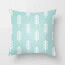 Axyaa Mint Green Geometric Print Lumbar Pillowcase