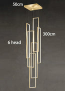 Axyaa Modern LED Pendant Chandeliers for Staircase Living Room Lighting