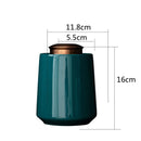 Axya Ceramic Tea Caddy Large Metal Cap Airtight Kitchen Canister Storage