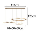 Axyaa Staircase Chandeliers Modern LED Pendant Lamps for Living Room