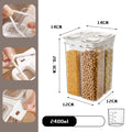 Axyaa Plastic Food Storage Container with Measuring Cup on Organizer Box