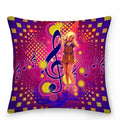 Axyaa Music Note Cushion Cover 45x45cm Pillowcase Decorative Pillow Home Decor