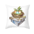 Axyaa Rabbit Flower Grass Ring Egg Pillow Sleeve Axyaa Sofa Seat Chair Decor