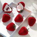Axyaa Strawberry Jewelry Display Box: Cute Fashion Ring Storage Case for Wedding & Engagement