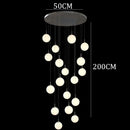 Axyaa Modern Duplex Staircase Pendant Light - Villa Magic Bean Style