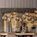 Axyaa Glass Pendant Light: Modern, LED, Creative Chandelier