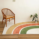 Axyaa Rainbow Fluffy Soft Carpet for Living Room Bedroom Decor