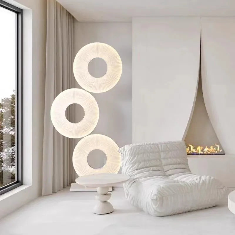Axyaa White Fabric Pendant Lamp for Soft Room Decor