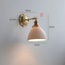 Axyaa Nordic Glass LED Copper Wall Lamp for Modern Home Indoor Lighting