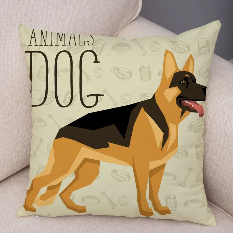 Axyaa Cartoon Dog Pet Animal Pillowcase