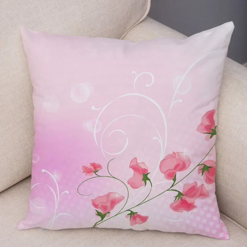 Axyaa Geometric Flower Print Pillowcase Collection