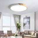 Axya LED Wood Round Ceiling Light for Modern Home Decor & Kids' Room