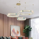 Axyaa Italian-Style Grand Villa Crystal Chandelier, Modern Minimalist Lighting Fixtures for Dining Room & Bedroom