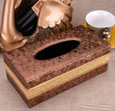 Luxury Leather Tissue Box Holder by Axyaa - Modern Bathroom & Car Napkin Storage