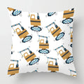 Axyaa White Plush Cushion Cover for Sofa Bedroom Living Room Decor